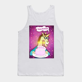 Birthday Cake Unicorn Tank Top